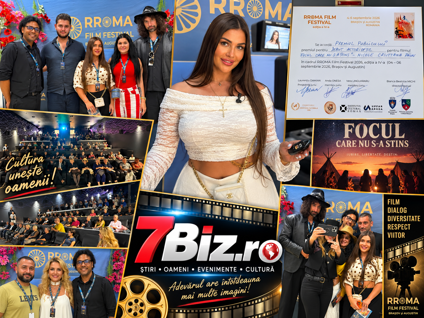 Nicole Cristiana Păun, debut de succes la RROMA Film Festival 2026. „Focul care nu s-a stins” pleacă de la Brașov cu cinci premii
