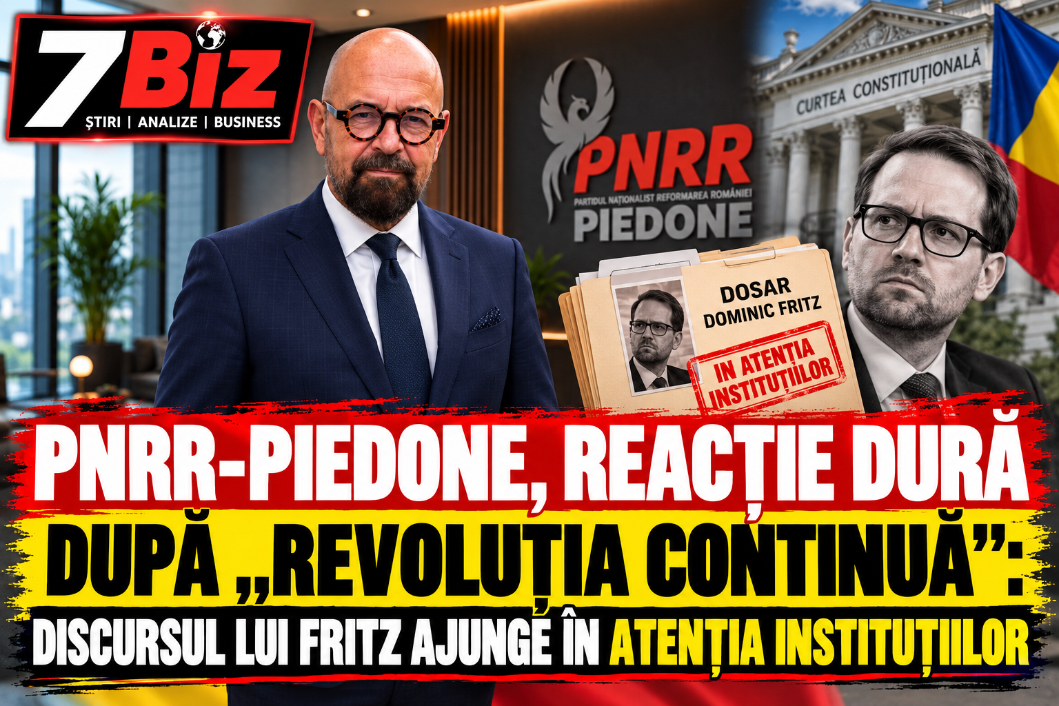 PNRR-PIEDONE, REACȚIE DURĂ DUPĂ „REVOLUȚIA CONTINUĂ”: DISCURSUL LUI FRITZ AJUNGE ÎN ATENȚIA INSTITUȚIILOR