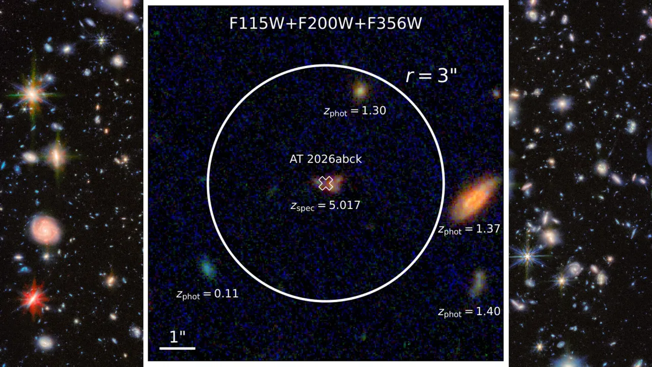 Telescopul James Webb a surprins una dintre cele mai timpurii supernove din Univers, la câteva zile după explozie